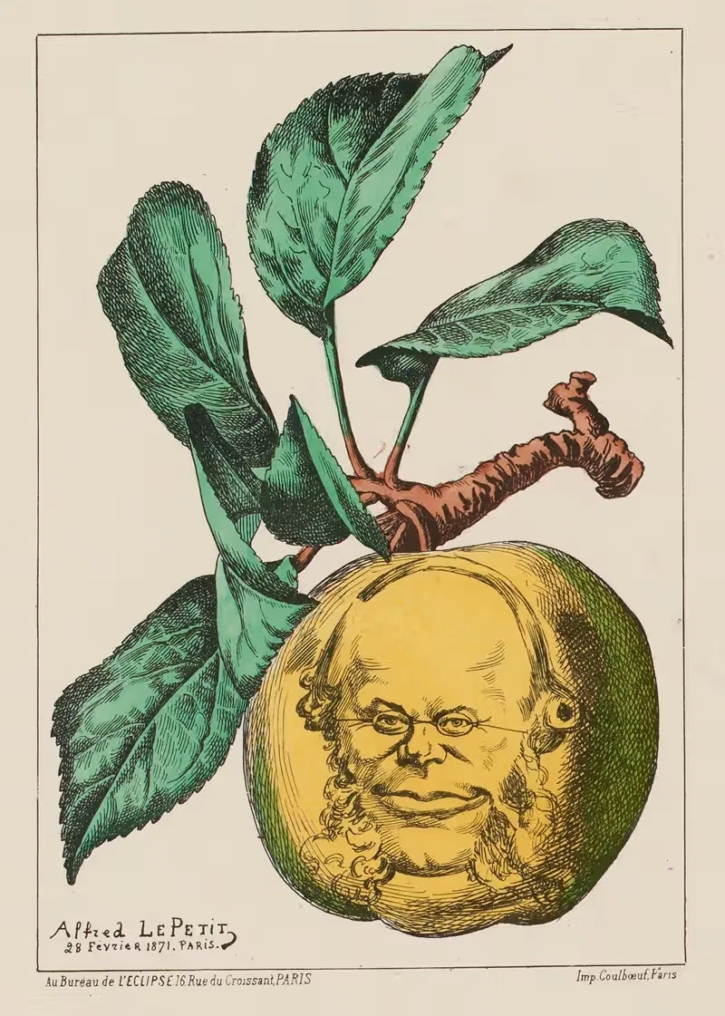 La pomme. – M. Pouyer-Quertier — Zut (Alfred Le Petit)