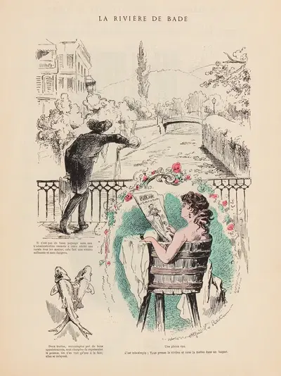 Река Баден by Зют (Альфред Ле Пети), 1869 — digital art print download