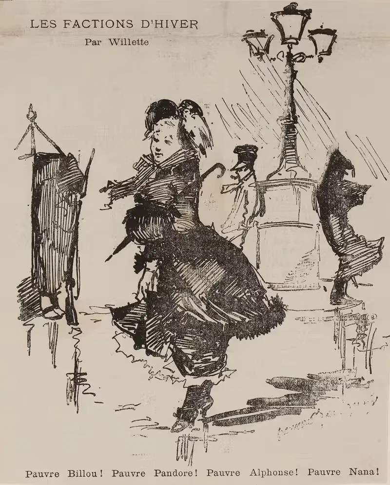 Les factions d'hiver Par Willette — Adolphe Léon Willette