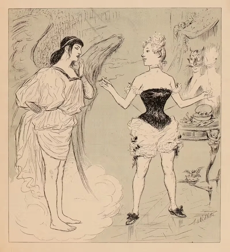 Madeleine – L'enfer. Mais j'y suis, j'y reste — Adolphe Léon Willette