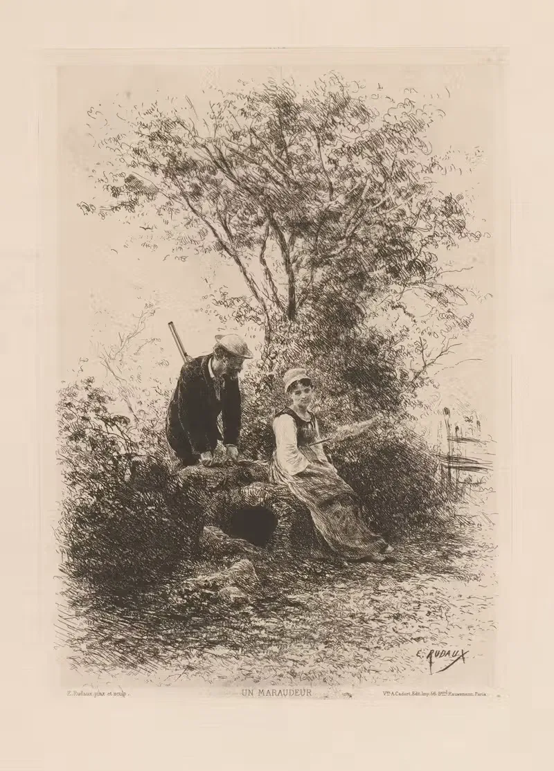 Un maraudeur by Edmond Adolphe Rudaux, 1880 — digital art print download