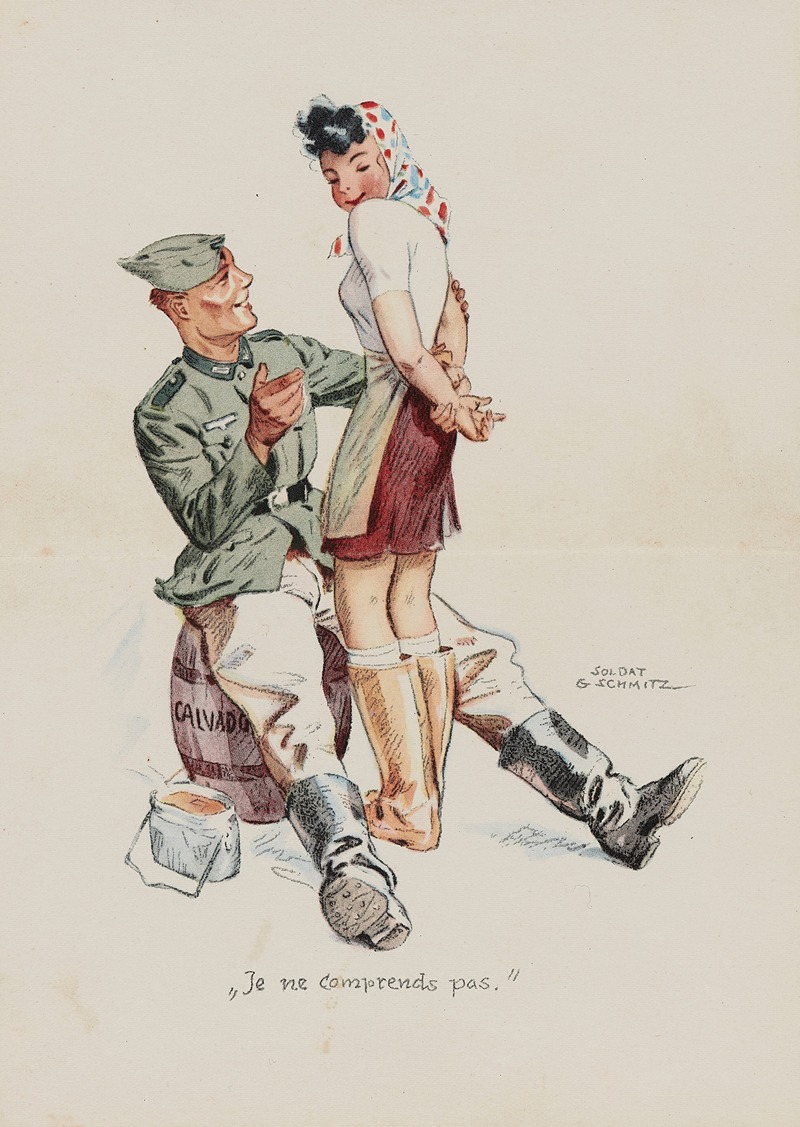 Je ne comprends pas by Gefreiter G. Schmitz, 1940-1944 — digital art print download
