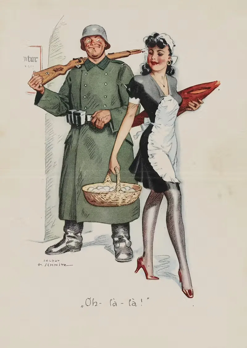 О-ла-ла! by Gefreiter Г. Шмидтс, 1940-1944 — digital art print download