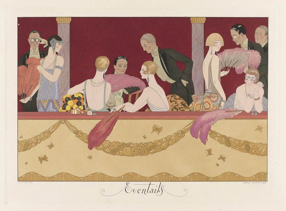 Веера by Жорж Барбье, 1924 — digital art print download