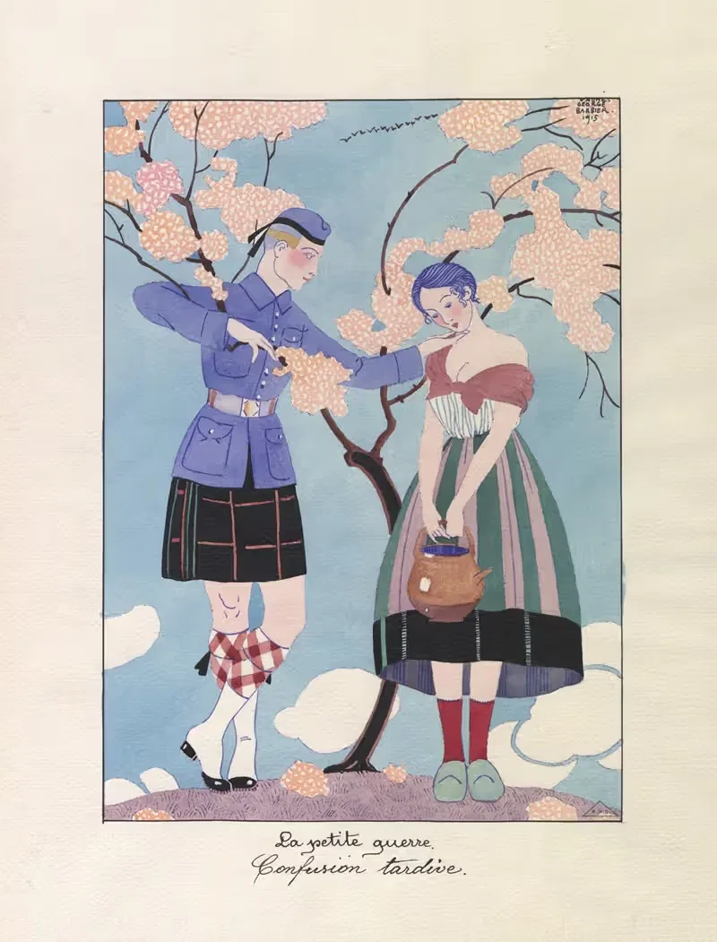 La petite guerre. Confusion tardive — George Barbier
