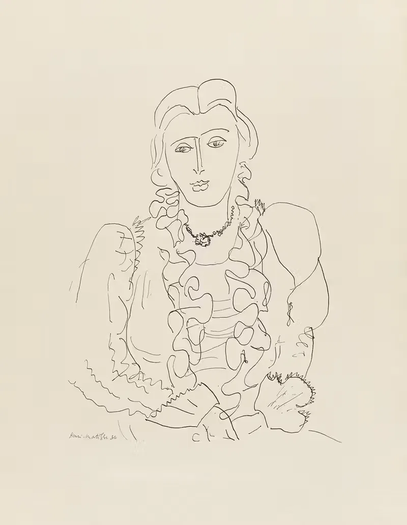 Сидящая женщина by Анри Матисс, 1936 — digital art print download
