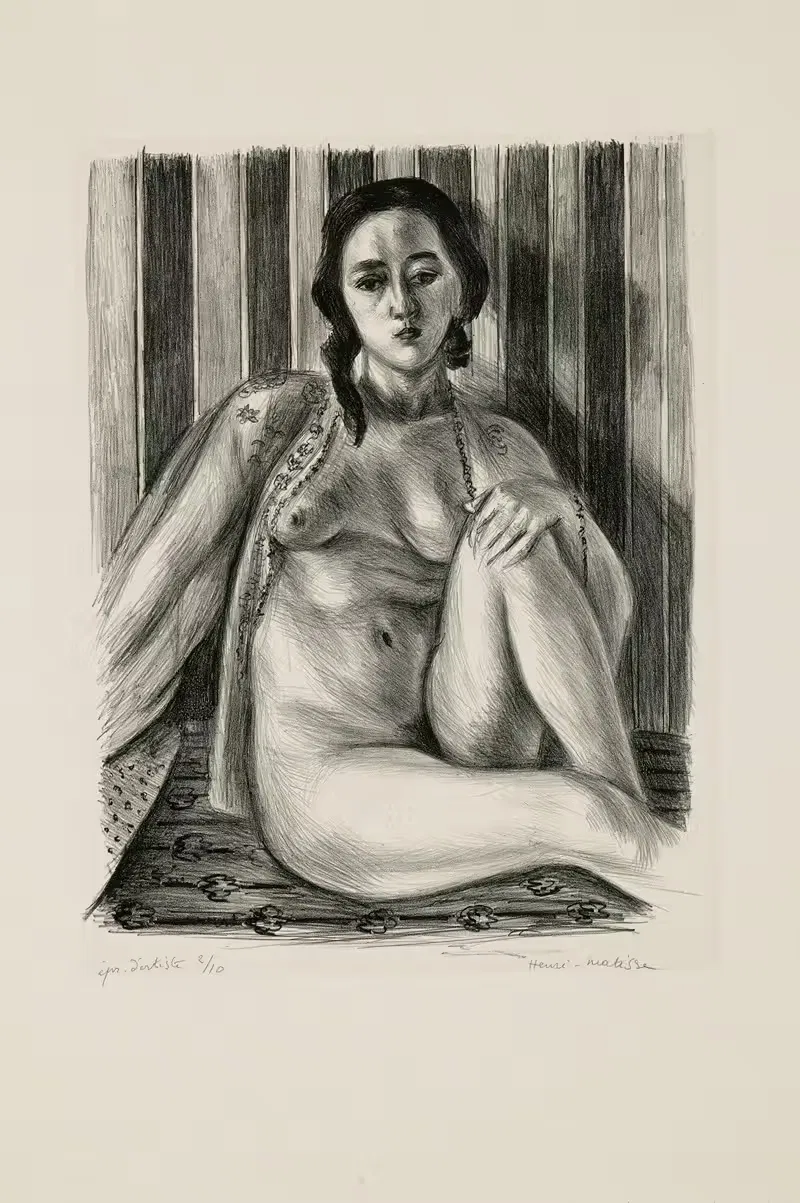 Nu assis à la chemise de tulle — Henri Matisse