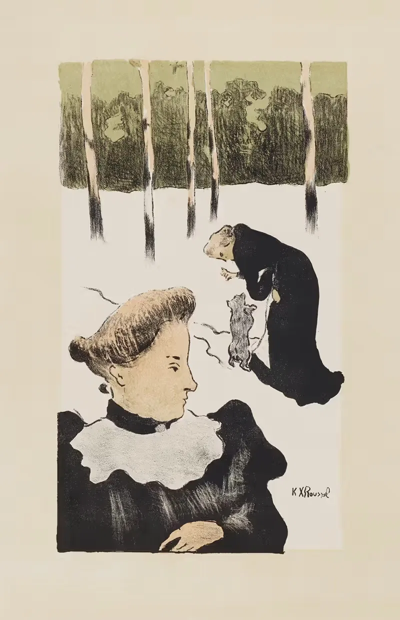 В снегу by Кер-Жавьер Руссель, 1893 — digital art print download