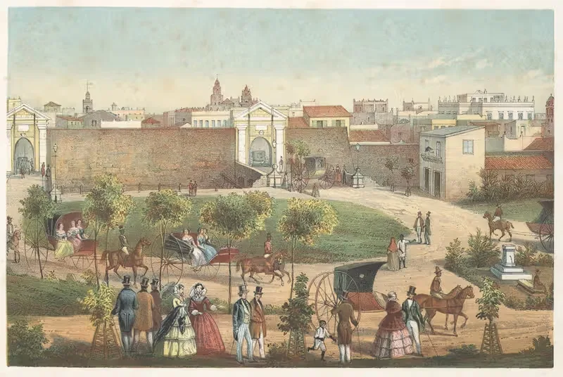 Ворота Монсеррат by Пьер Туссен Фредерик Миаль, 1855 — digital art print download