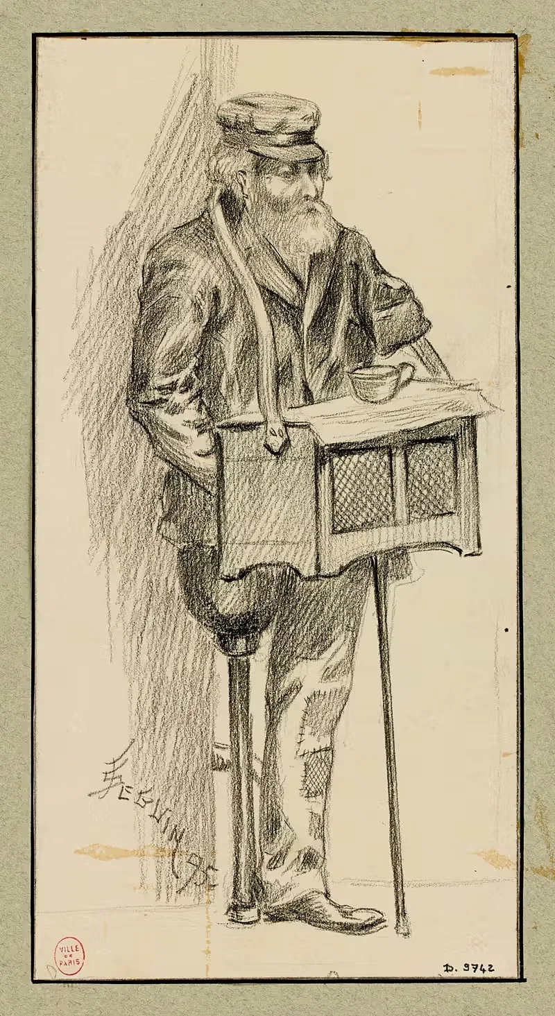 Le joueur d'orgue de Barbarie — F. Séguin