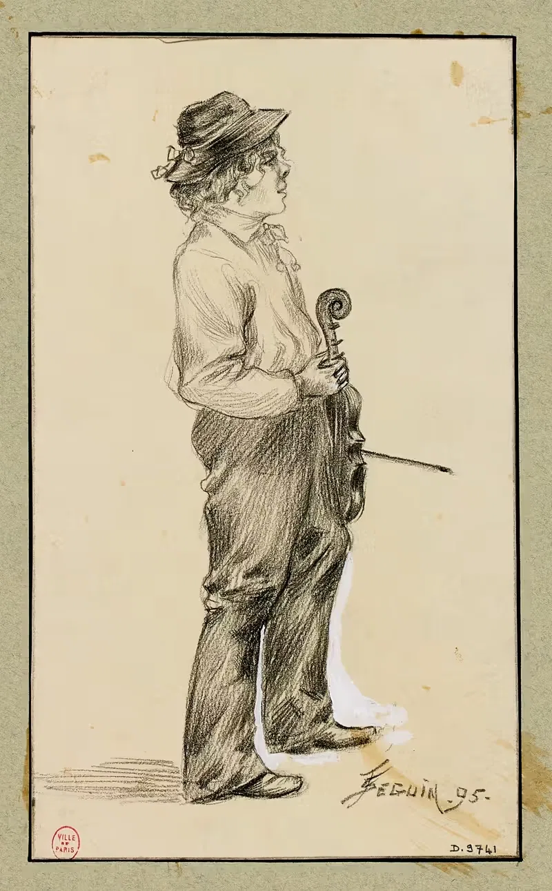 Маленький итальянец by Ф. Сеган, 1895 — digital art print download
