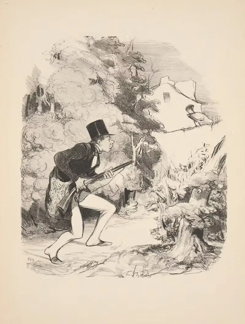 Hunting and fishing Pl.04 — Honoré Daumier