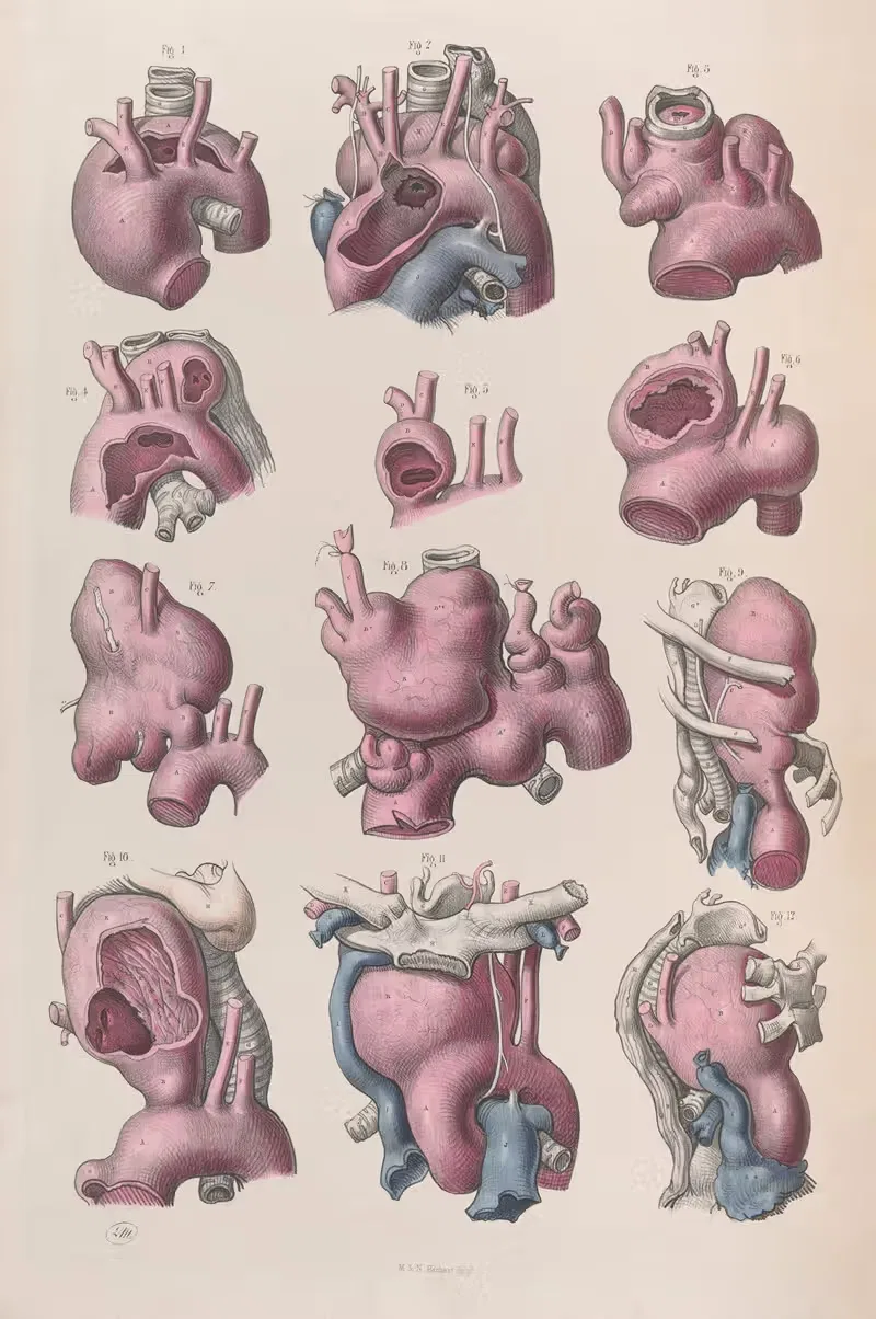 Хирургическая анатомия Пл.16 by Жозеф Макиллис, 1856 — digital art print download