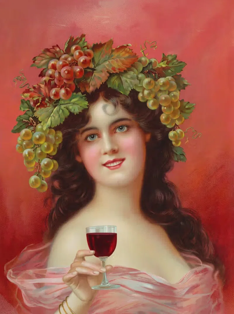Рекламный плакат для красного вина by Аноним, 1880–1910 — digital art print download