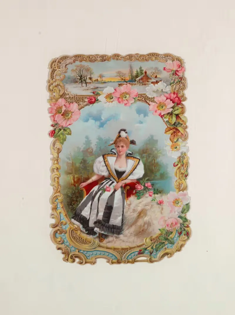 Сельская зимняя сцена by Аноним, 1880–1910 — digital art print download