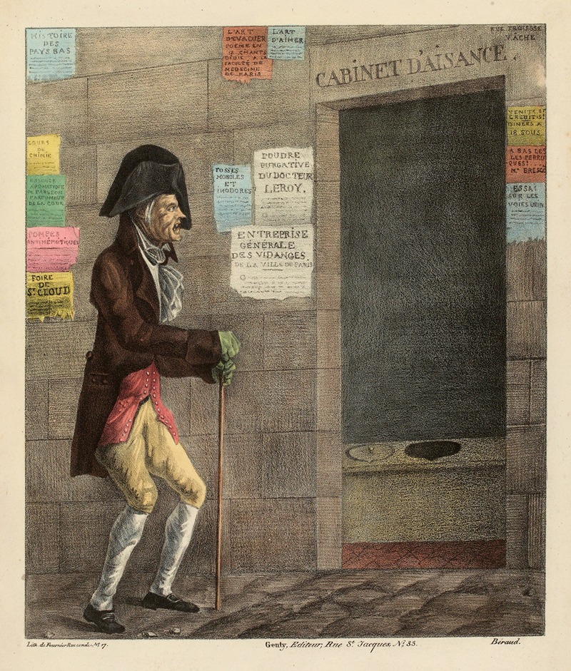 Ah.Aye.le cas est pressant by Antony Beraud, 1824 — digital art print download