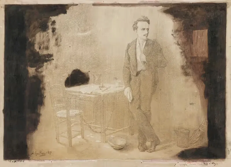 Henri Rochefort à la prison de Mazas — Armand Gautier