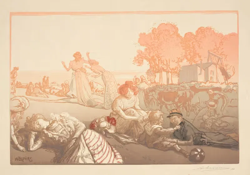 Dejeuner sur l'herbe — Auguste Louis Lepère