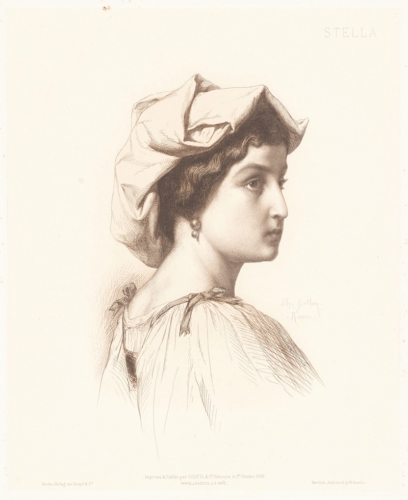 Стелла by Шарль Альфонс Поль Белле, 1869 — digital art print download