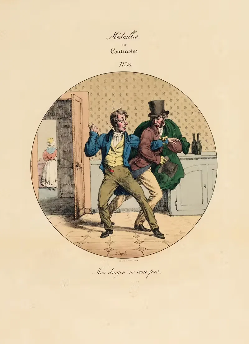 Мой дракон не хочет by Эдм Жан Пигаль, 1829 — digital art print download