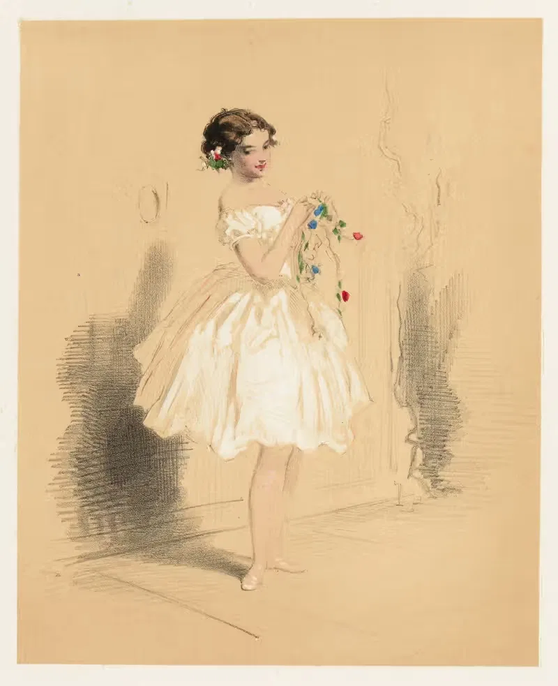 Fleur des pois by Eusebio Planas, 1853 — digital art print download