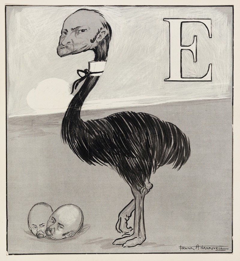 E. by Frank Arthur Nankivell — digital art print download