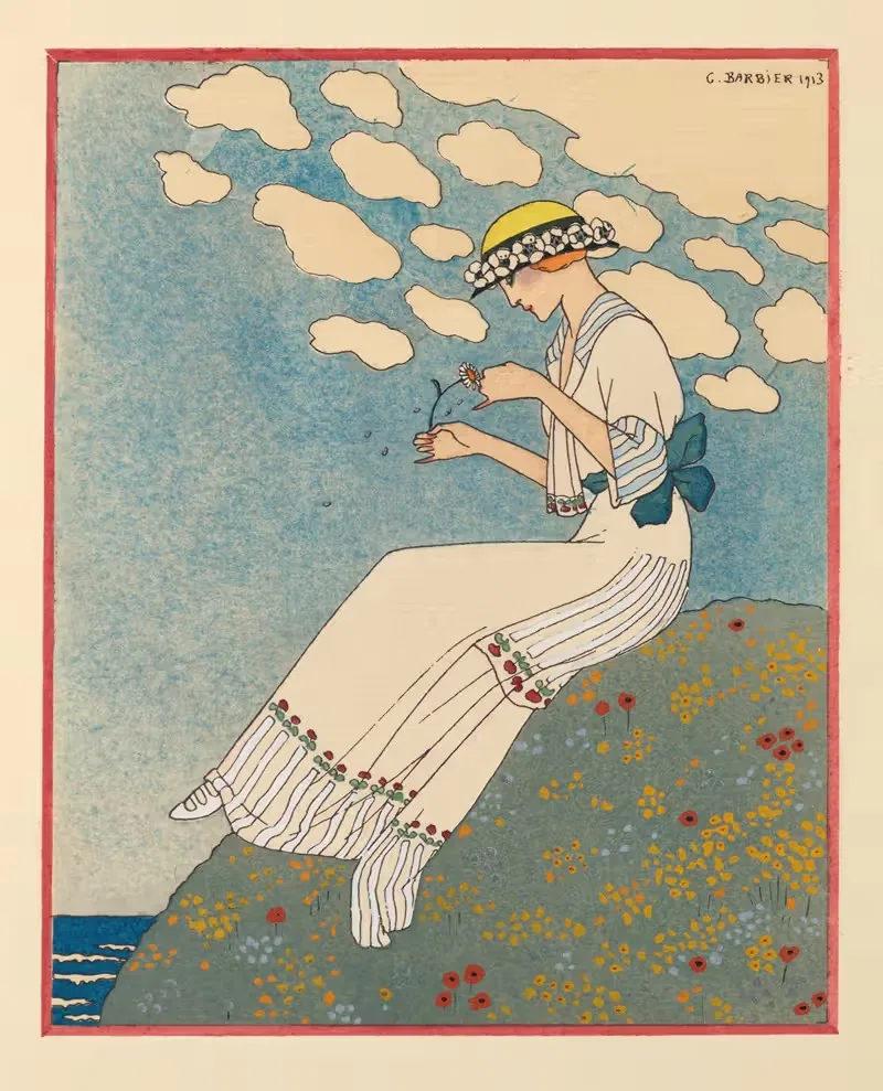 Немного – by Жорж Барбье, 1913 — digital art print download