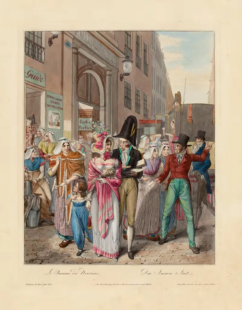 Бюро кормилиц. by Джордж Эммануэль Опиц или Опиц, 1813 — digital art print download