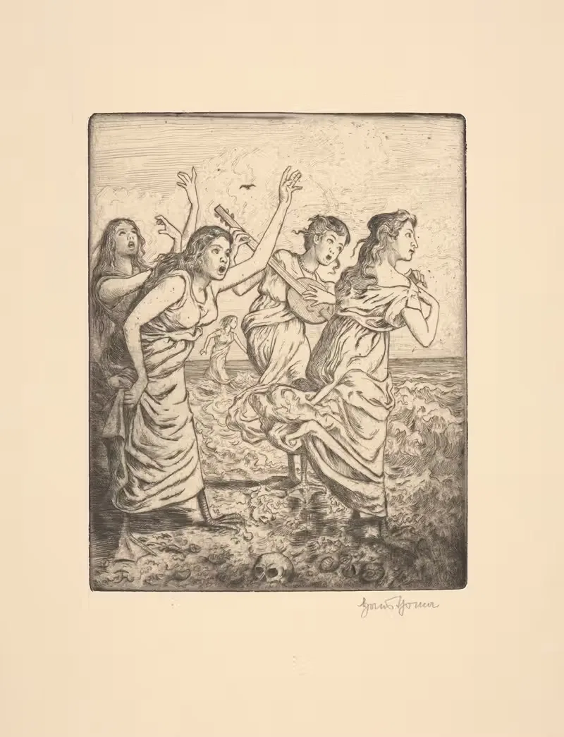 Сирены by Ханс Тома, 1915 — digital art print download