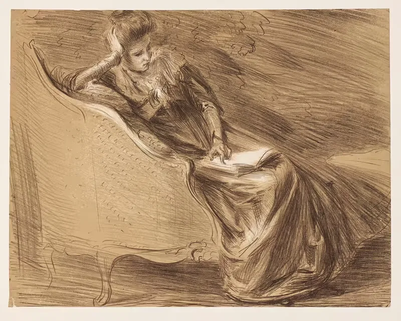 Lucie Esnault by Jacques-Émile Blanche, 1897 — digital art print download