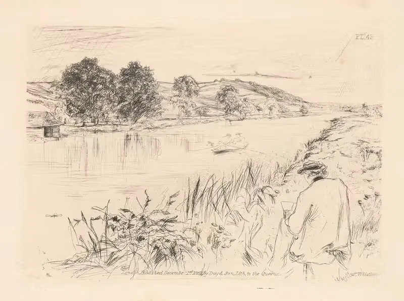 Сцена на реке by Джеймс Абботт МаКнилл Уистлер, 1861 — digital art print download