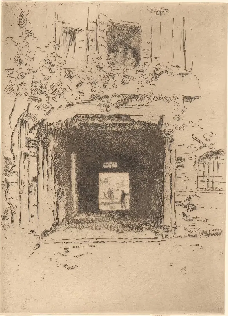 Дверной проем и виноградная лоза by Джеймс Абботт МаКнилл Уистлер, 1879 — digital art print download