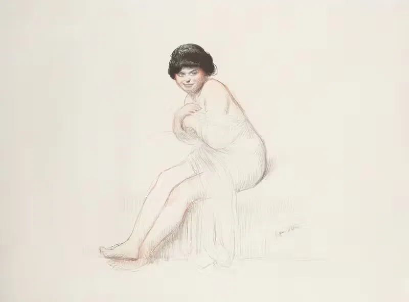 Холодный ню by Жан Вебер, 1912 — digital art print download