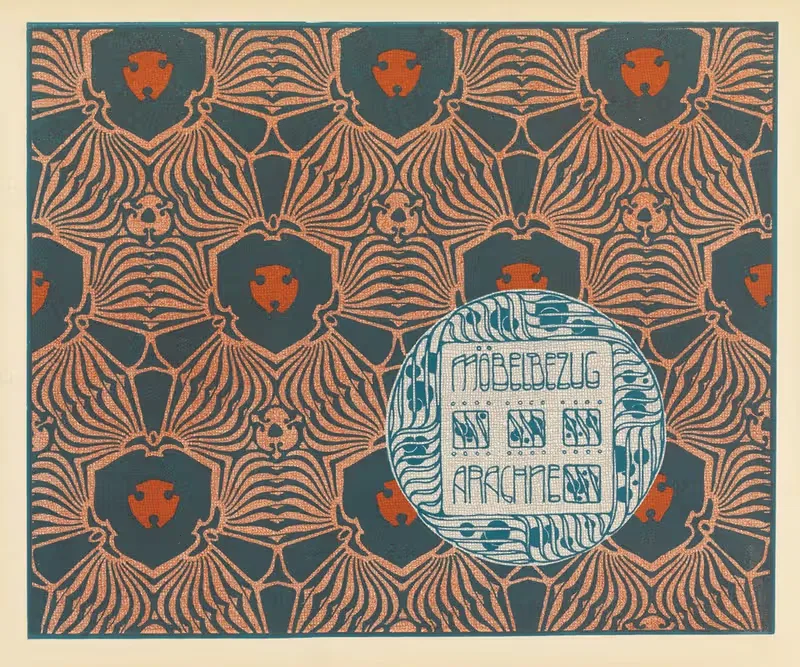 Mobelbezug Arachne (Arachne Upholstery Fabric) — Koloman Moser