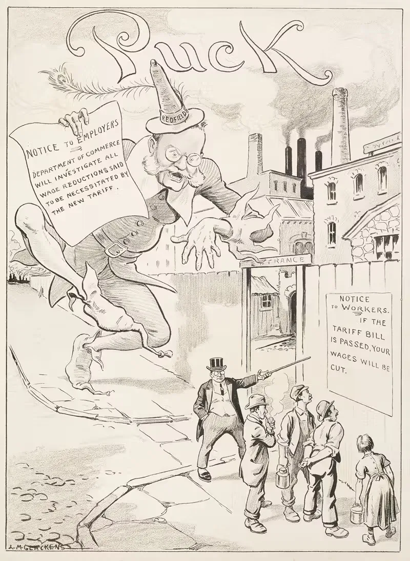 Рабочие стоят у фабрики, читают уведомление by Луи Глакенс, 1913 — digital art print download