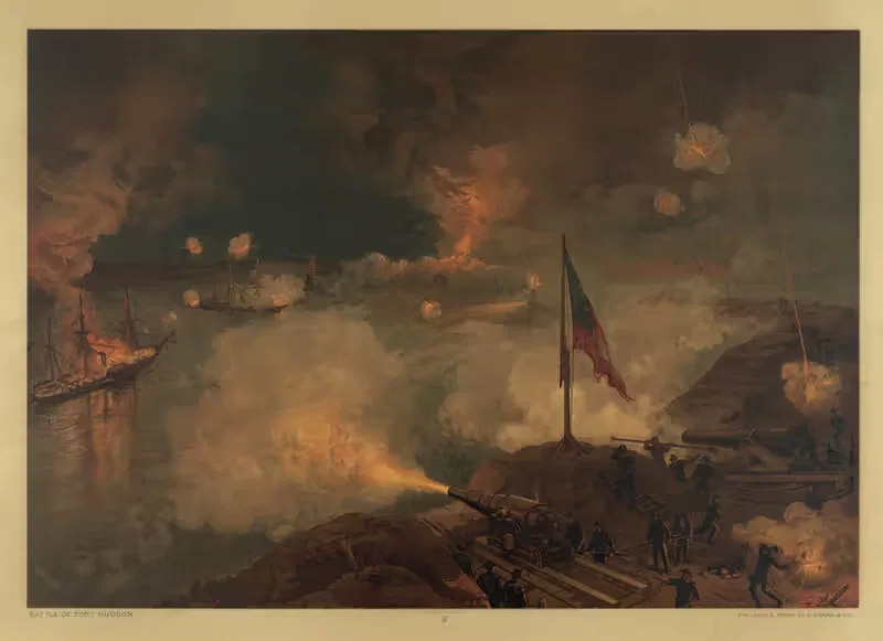 Battle of Port Hudson — Louis Prang & Co.