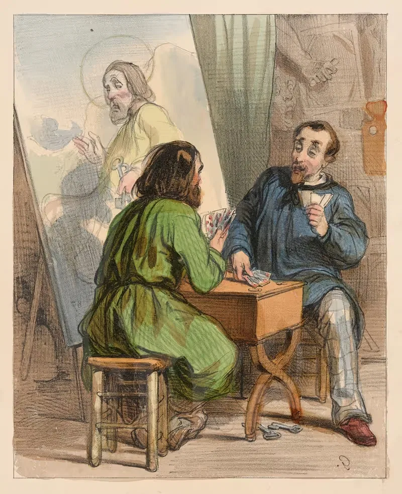 Les artistes, S'Pierre mon ami, vous etes capot! — Paul Gavarni