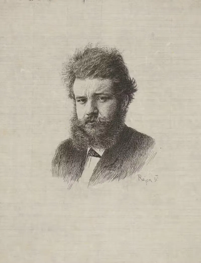 Портрет Бракемона by Поль Адольф Ражон, 1873 — digital art print download