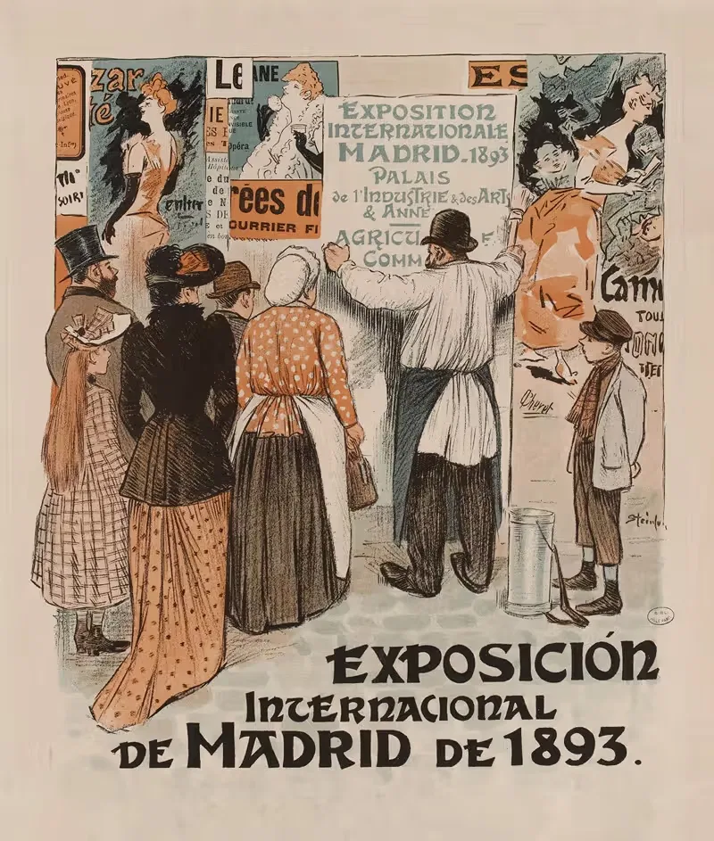 Exposición internacional de Madrid by Théophile Alexandre Steinlen, 1892 — digital art print download