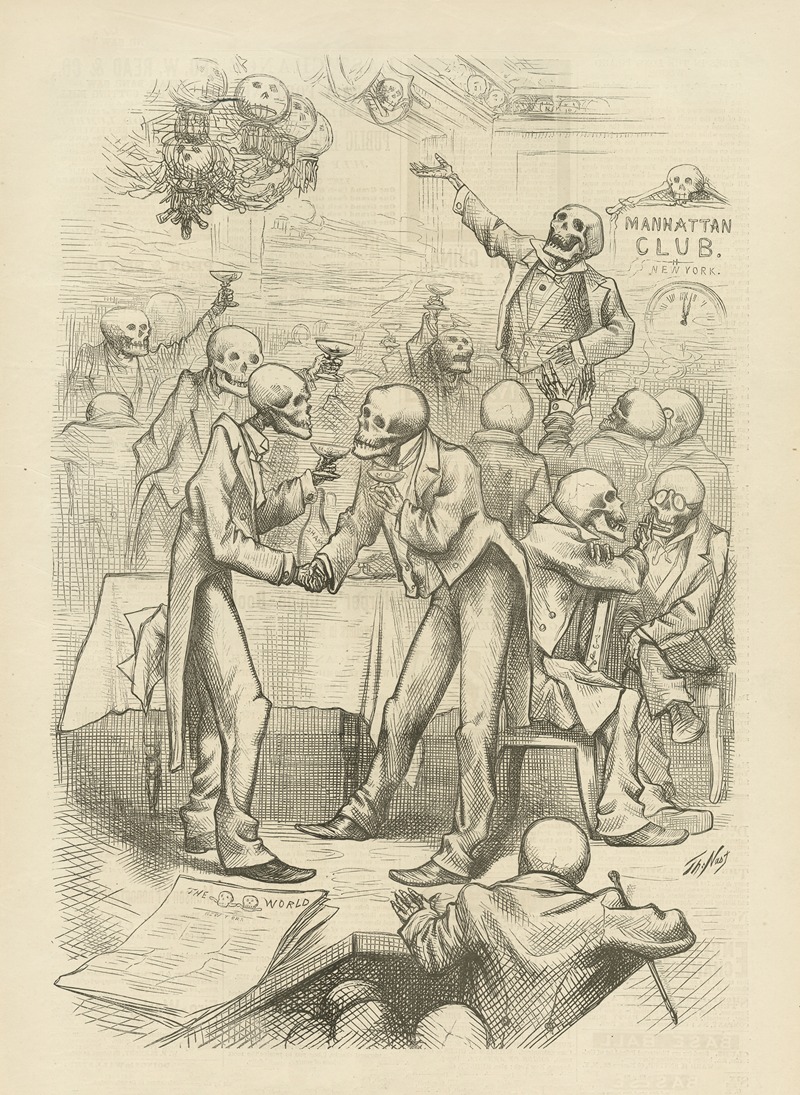 A dead failure by Thomas Nast, 1874 — digital art print download