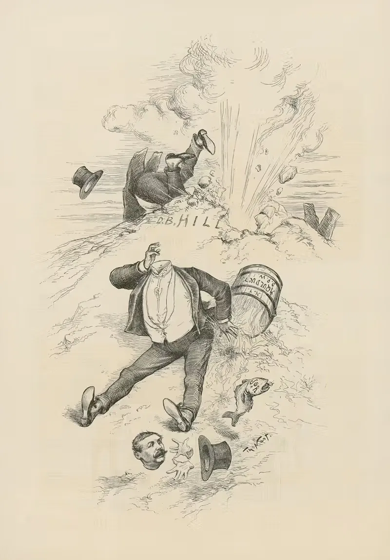 Извержение на Капитолийском холме by Томас Наст, 1886 — digital art print download