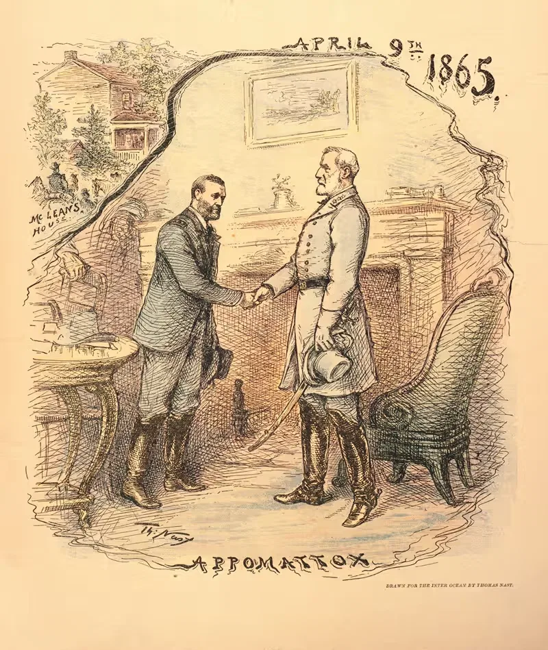 Аппоматтокс, 9 апреля 1865 года by Томас Наст, 1893 — digital art print download