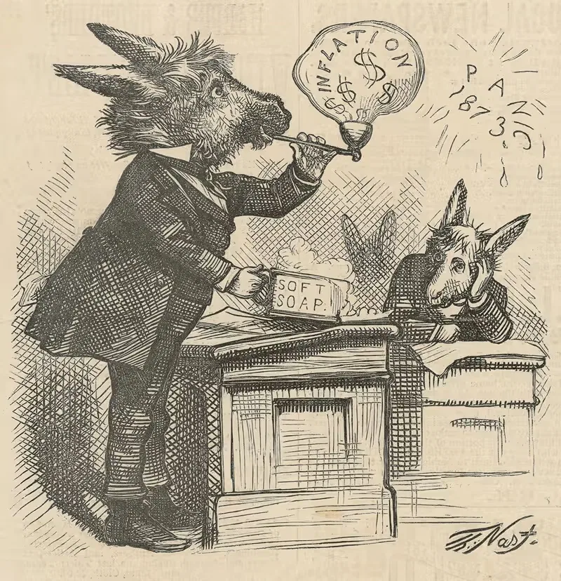 Комитет с хорошими задницами by Томас Наст, 1874 — digital art print download