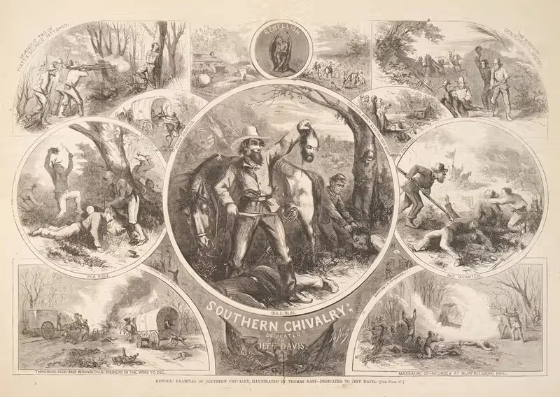 Исторические примеры южного рыцарства by Томас Наст, 1863 — digital art print download