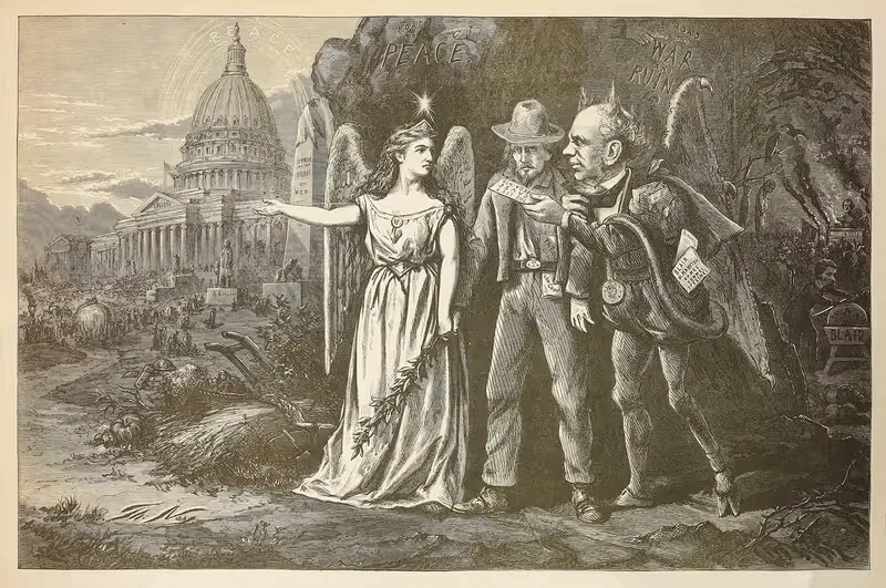 Не введи нас в искушение by Томас Наст, 1868 — digital art print download