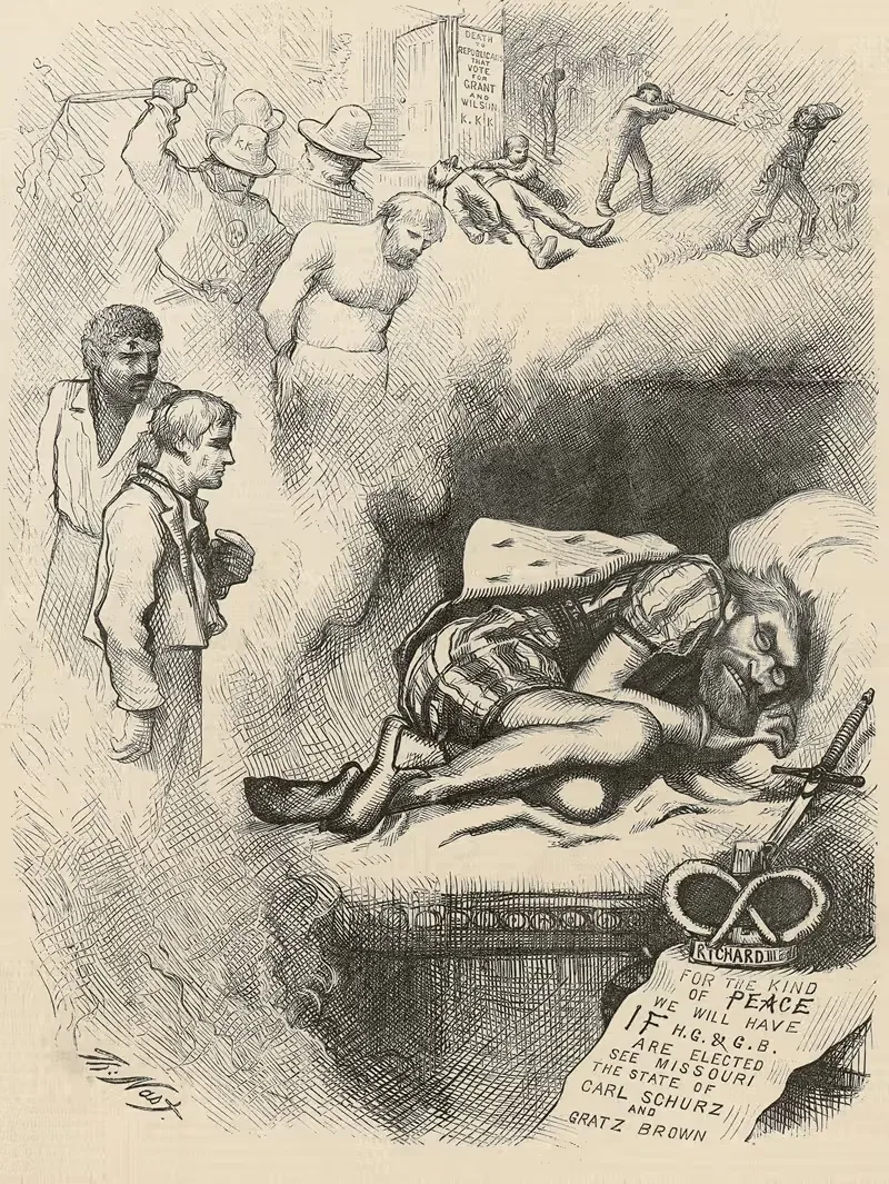 Mr. Carl Schurz and his victims — Thomas Nast