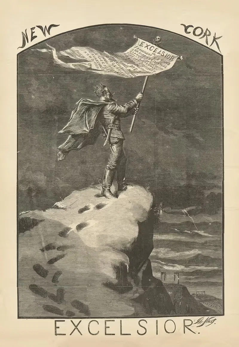 Нью-Йорк эксельсиор by Томас Наст, 1870 — digital art print download