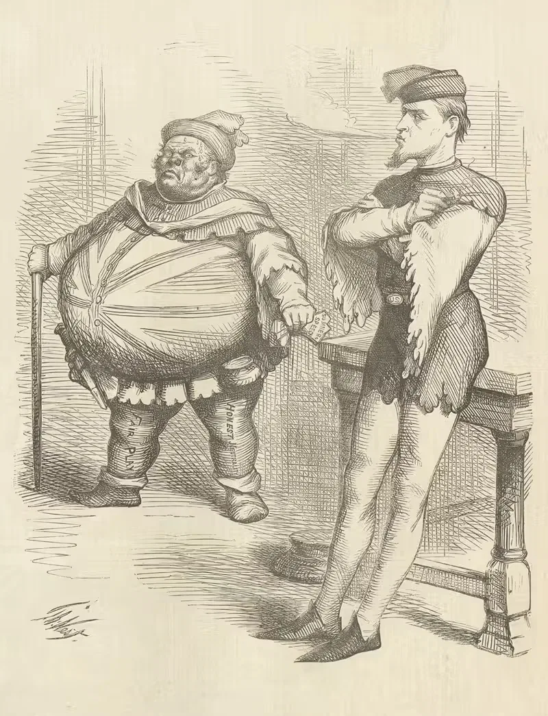 Не 'любовь', а справедливость by Томас Наст, 1869 — digital art print download