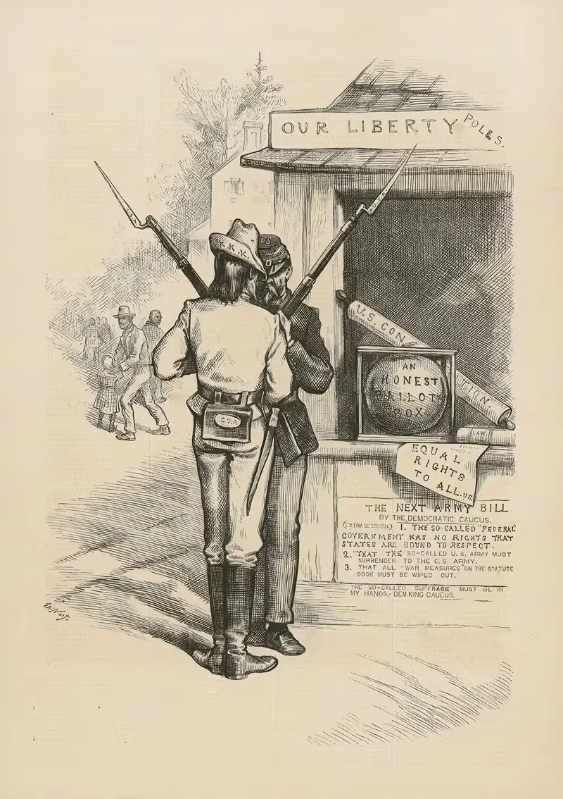 Relieving ('Bayonet') guard by Thomas Nast, 1879 — digital art print download