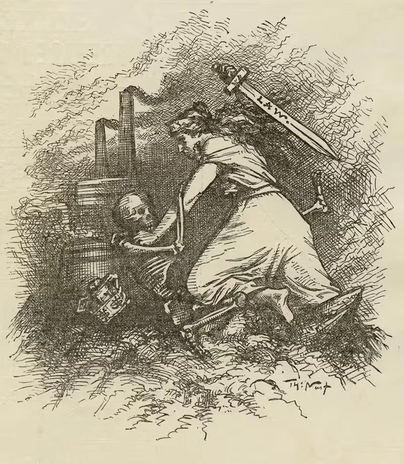 Найти нефть (Хантерс Пойнт). by Томас Наст, 1881 — digital art print download